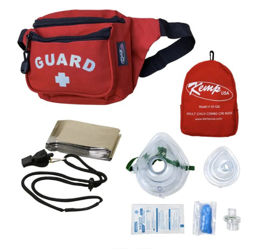 Fanny Pack with Lifeguard Essentials, Red (10-103-RED-S2-COMBO)