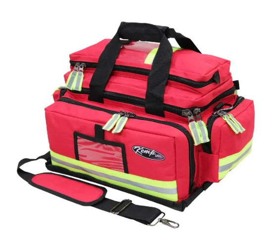 Kemp USA, Large Professional Trauma Bag, Red (10-104-RED)