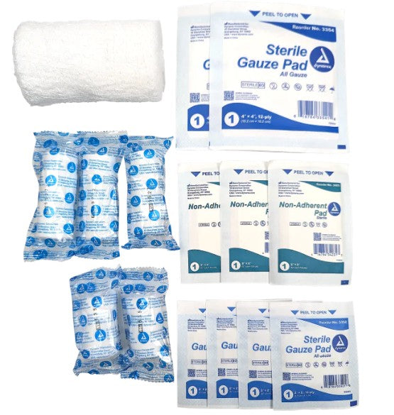 Rip It Kits, Gauze Pads & Rolls Assortment For Bleed Control, Sterile (10-130-RK10)