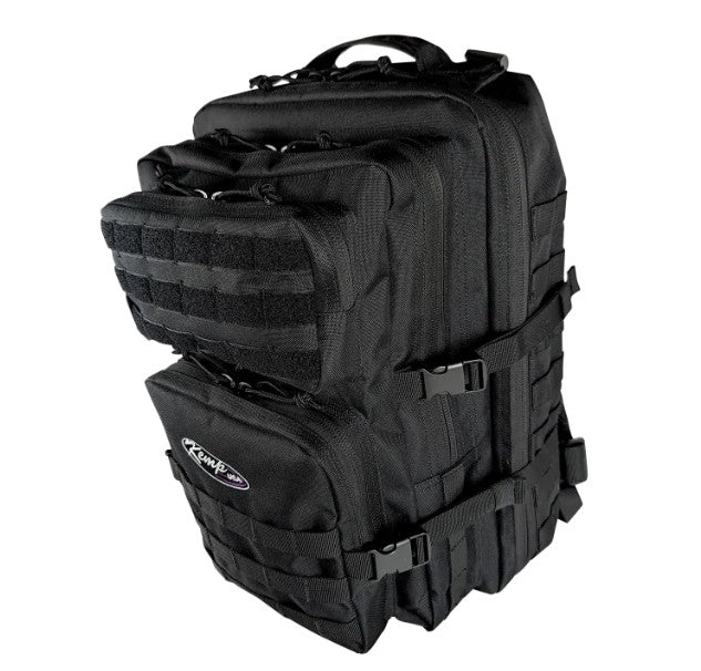 3-Day Assault Molle Backpack, Large Rucksack Style, Black (10-131-BLK)