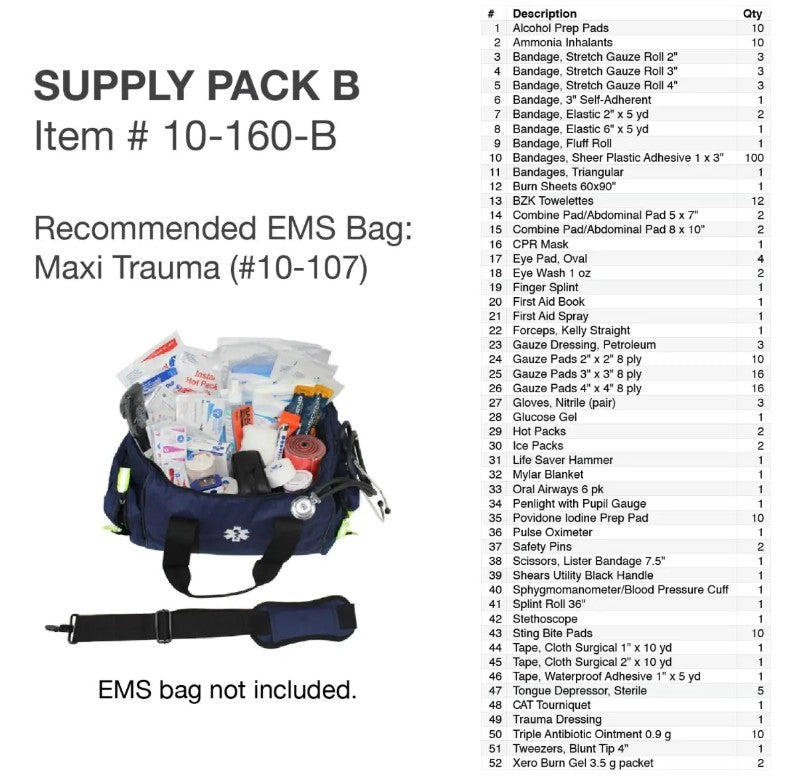 Medical Supply Pack B (10-160-B)