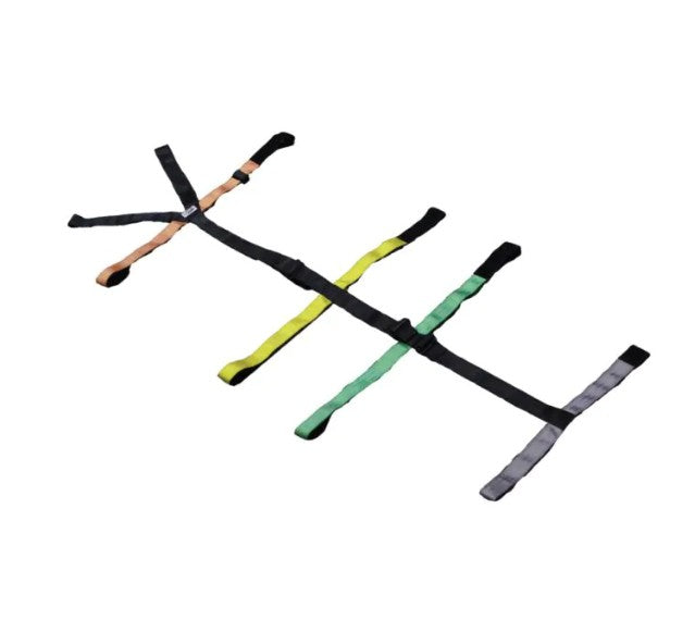 Color Coded, 10-PT Patient Restraint Spineboard Straps (10-308)