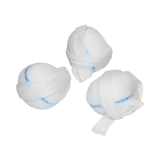 American White Cross, Tonsil Sponges, Single Strung, 1-1/4", XL (10247)