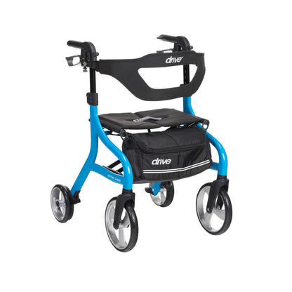 Nitro Sprint Rollator Rolling Walker, Hemi Height, Blue (102662BL-H)