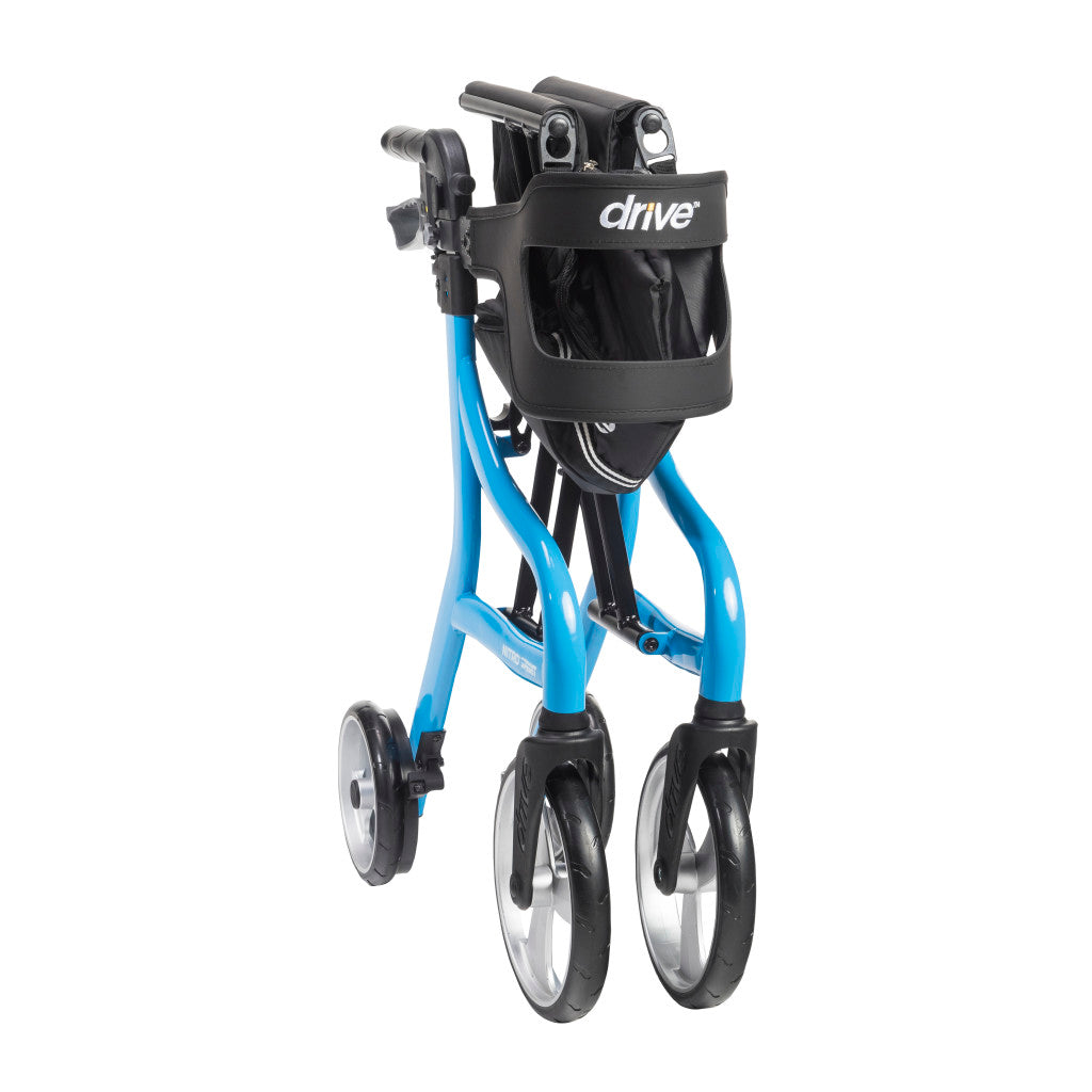 Nitro Sprint Rollator Rolling Walker, Hemi Height, Blue (102662BL-H)