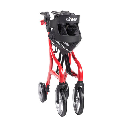 Nitro Sprint Rollator Rolling Walker, Hemi Height, Red (102662RD-H)