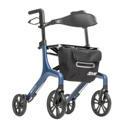 AeroWalk Ultra-Lite Rollator Rolling Walker, Blue (10277BL)