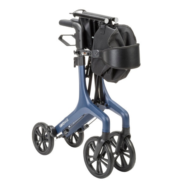 AeroWalk Ultra-Lite Rollator Rolling Walker, Blue (10277BL)