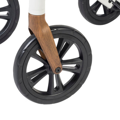 AeroWalk Ultra-Lite Rollator Rolling Walker, White
