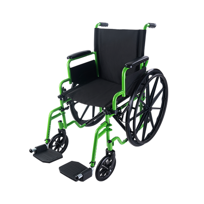 GreenLine Cruiser Wheelchairs, 18” x 16”, with Foot Rest (10284-FR)