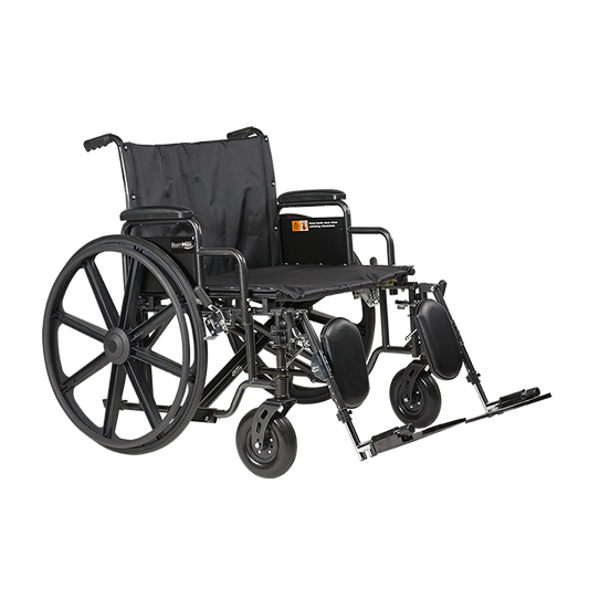 Bariatric HD Wheelchair - 26" x 20" w/ ELR, (10235 + 10264) Combo Package 10290