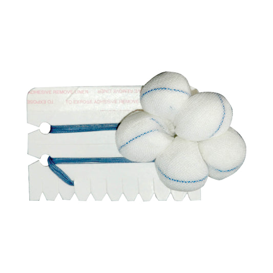 American White Cross, Sterile Tonsil Sponges, Double Strung, 1-1/4", XL (10608)