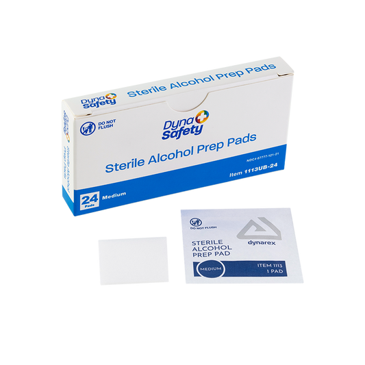 Alcohol Prep Pad - Sterile, Medium, Case (1113UB-24)