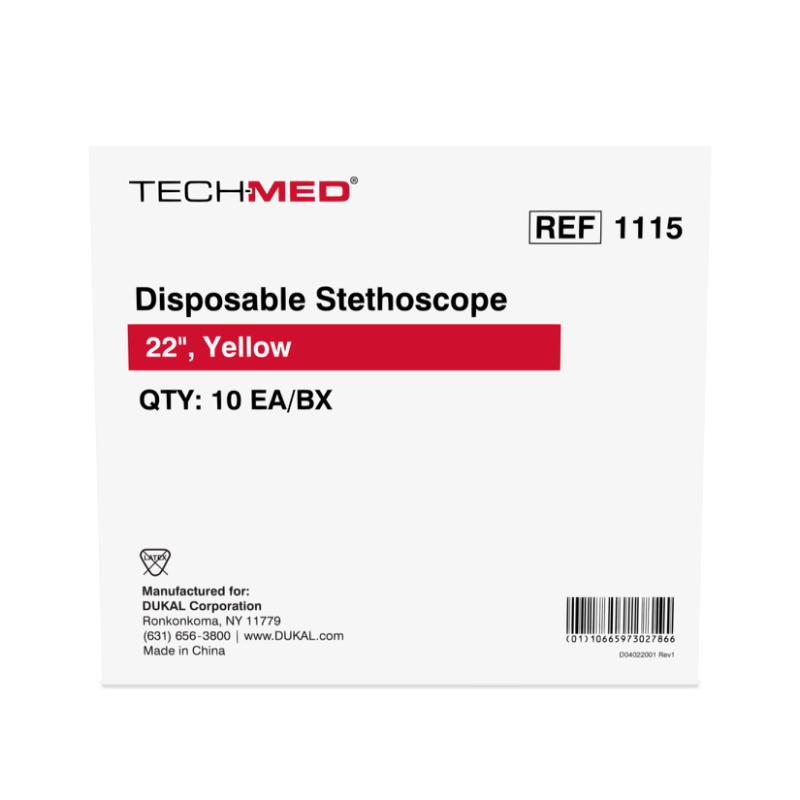 Disposable Stethoscope, Yellow (1115)