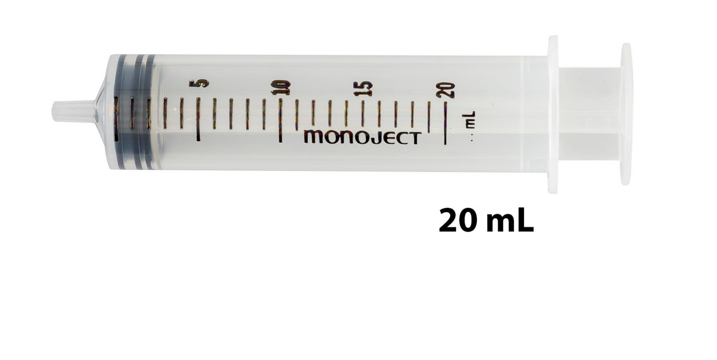 20mL Syringe, Luer Lock Tip, Case of 160 (KEN 1182000777)