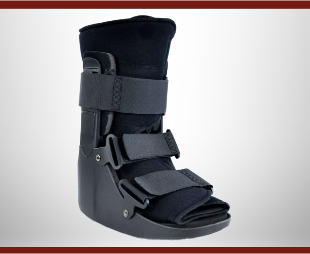 Walking Boot, Low Top, Polymer, Non Air, Large (12-100-11-LG)