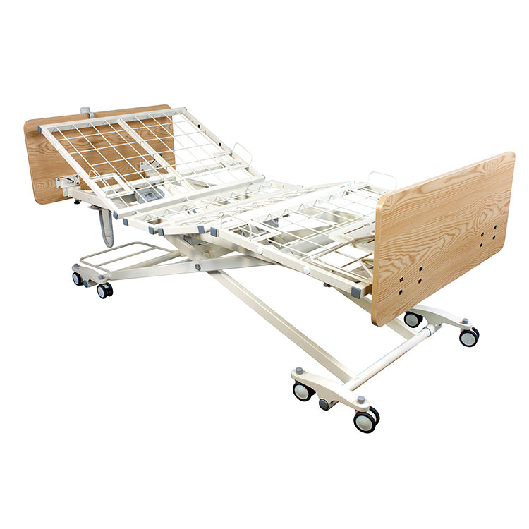 D200 LTC 3 Function Low Bed - Wood Boards - Cherry, w/ Assist Bar 12002-CHAB