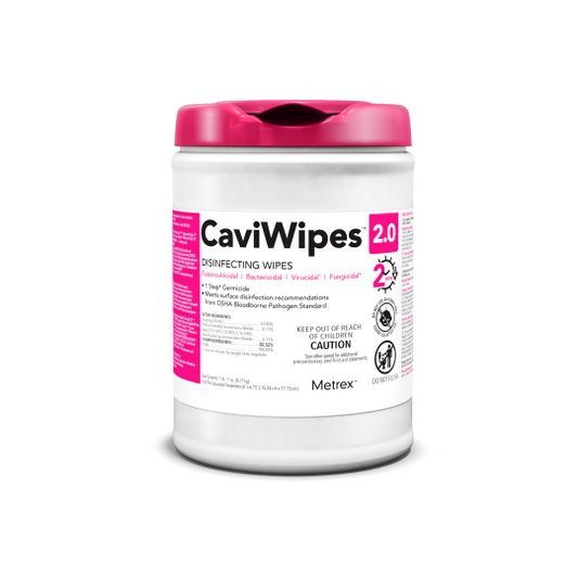 CaviWipes 2.0 XL, 65 wipes/canister, Case (14-1150)