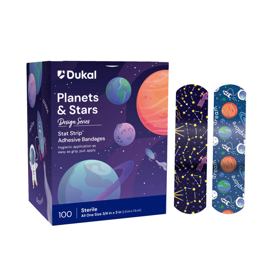 Planet and Stars Adhesive Bandages, 3/4” x 3” (15650)