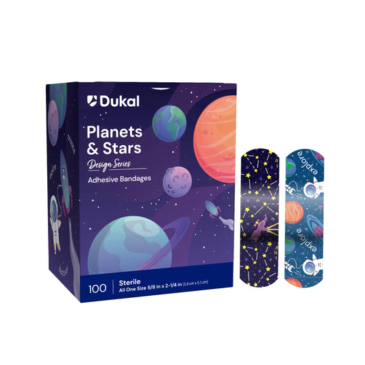 Planet and Stars Adhesive Bandages, 5/8” x 2-1/4 (15661)