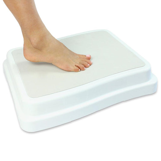 4" BATH STEP, TEXTURED PLATFORM, 19" X 16.5", UP TO 400 LBS