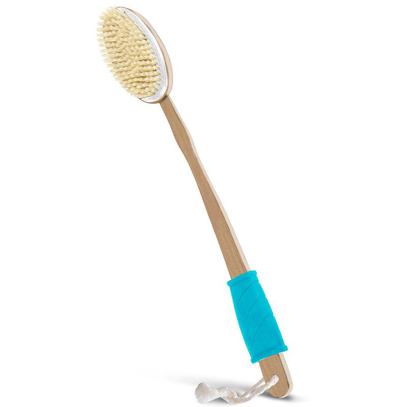 17" BODY BRUSH, SOFT NYLON, STIFF BOAR BRISTLES, WATERPROOF FINISH