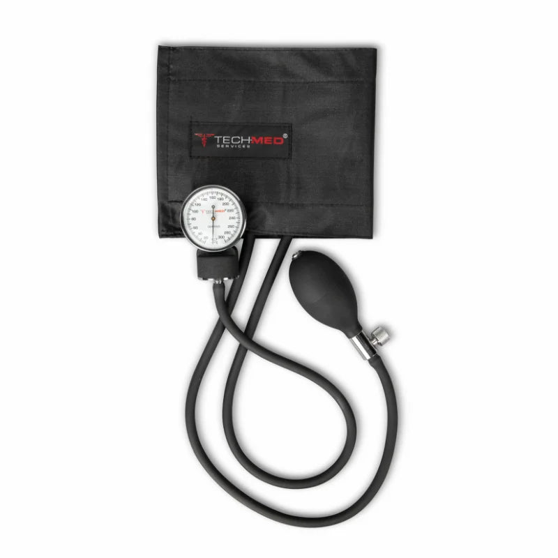 Deluxe Sphygmomanometer Adult, LG, Black (2010X)