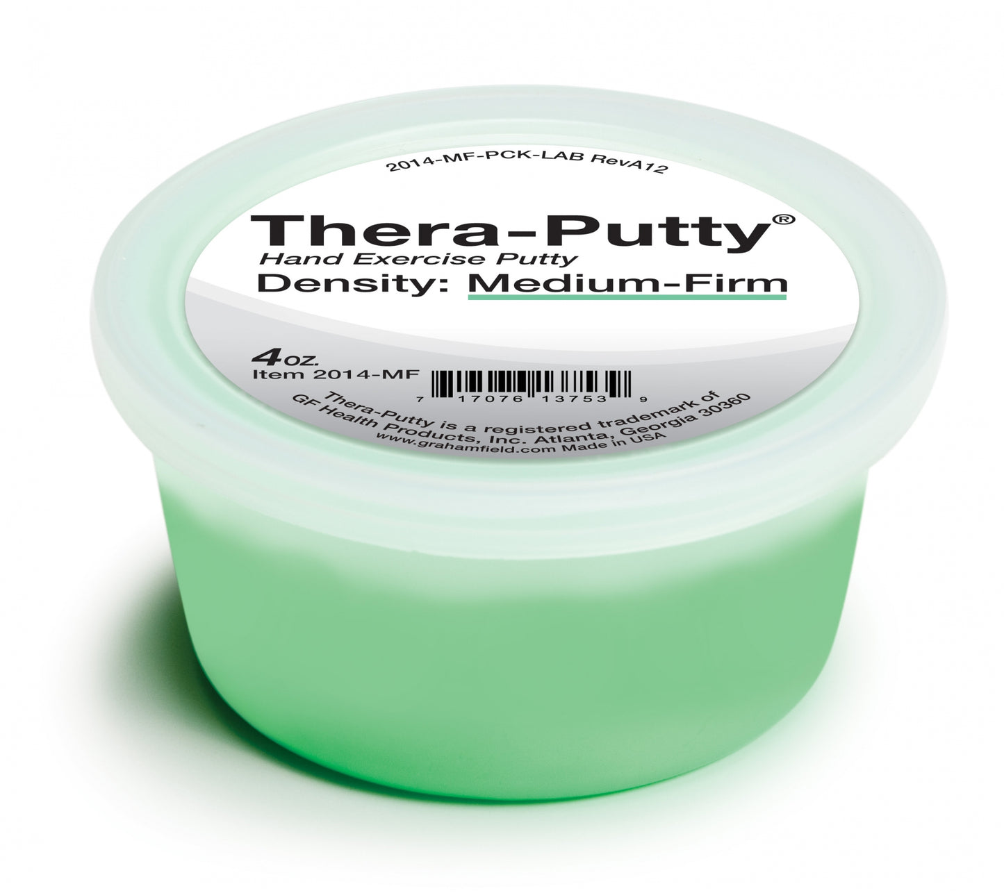 Thera-Putty, 4oz, Medium-Firm, Green (2014-MF)