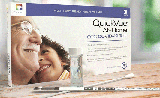 QuickVue At-Home OTC COVID-19 Test, Rapid Results, 25 test/kit (QUI 20398)