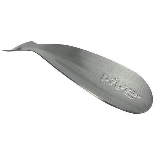 7.5" STAINLESS STEEL SHOE HORN, NARROW/WIDE, ROUNDED (LVA1040)