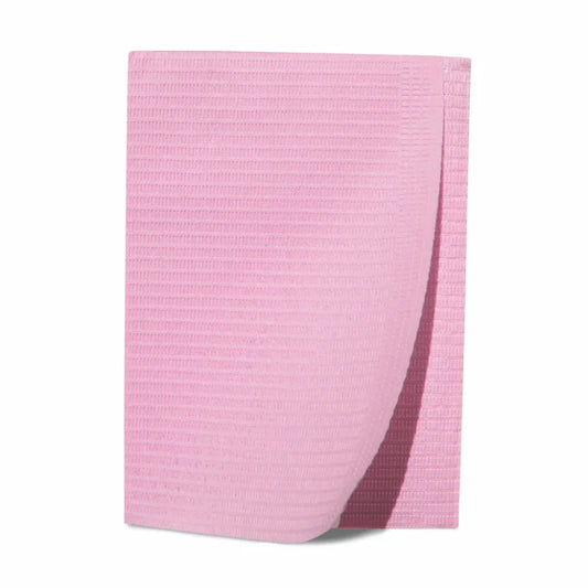 Patient Bibs, 2-Ply, 13" x 18", Mauve (27401)