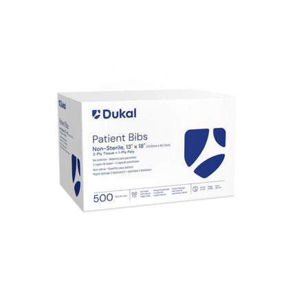 Patient Bibs, 2-Ply, 13" x 18", Yellow (27402)