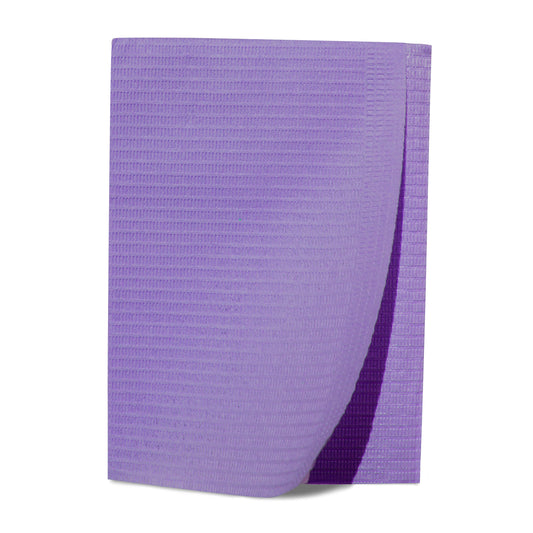 Patient Bibs, 13" x 18" 2-Ply, Lavender, Case of 500 (27405)