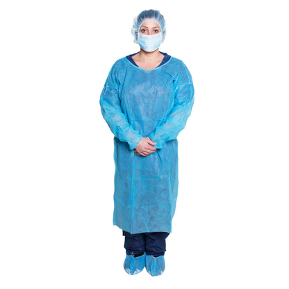 Isolation Gown One-Size, Blue (301BL)