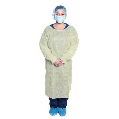 Isolation Gown, One-Size, Yellow (301)