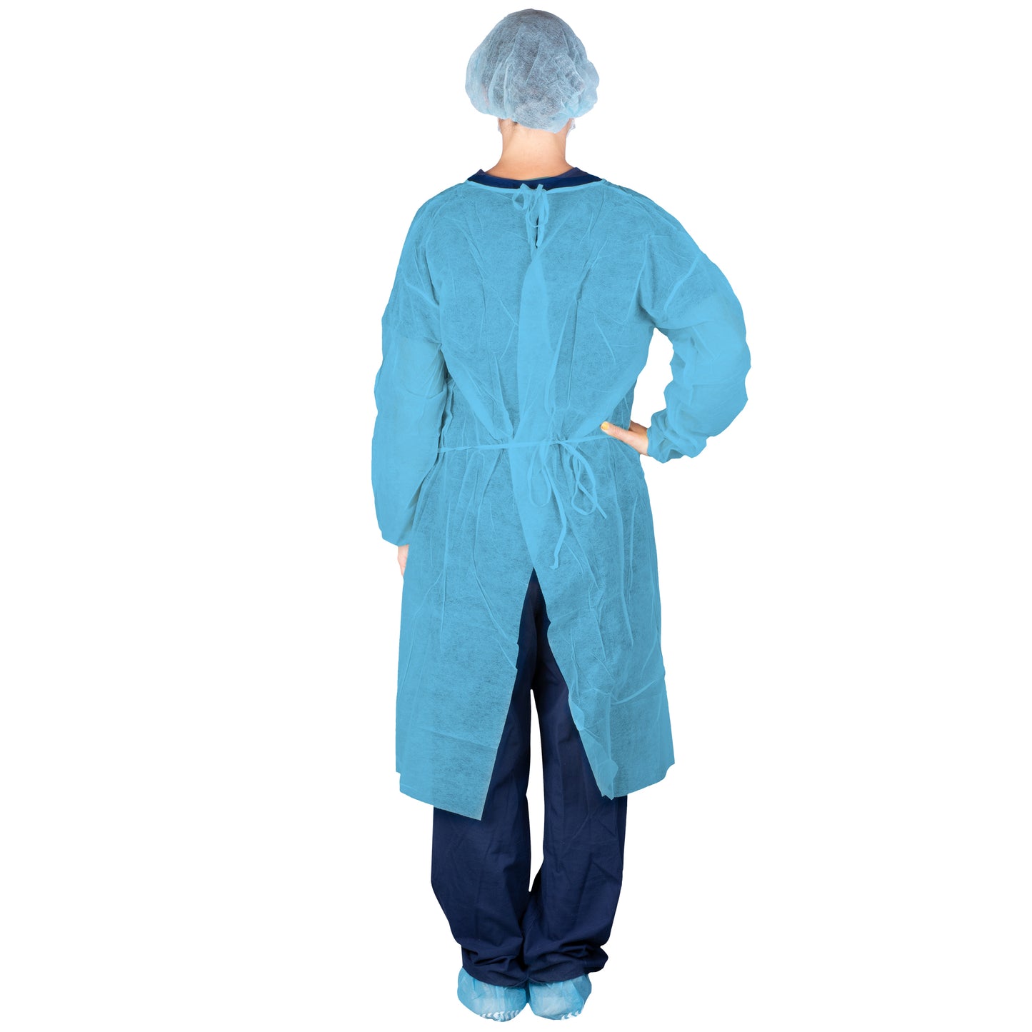 Poly Coated Isolation Gown, Blue (303BL)