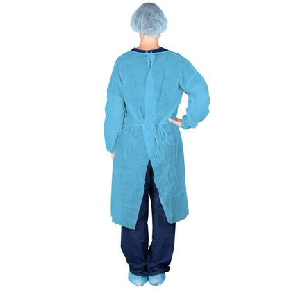 Poly Coated Isolation Gown, Blue (303BL)