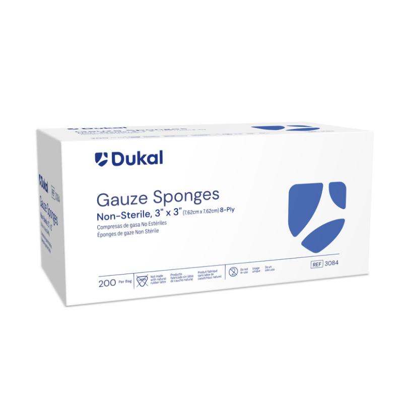 Non-Sterile Gauze Sponges, 8-Ply, 3" x 3" (3084)