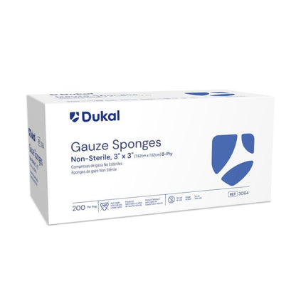 Non-Sterile Gauze Sponges, 8-Ply, 3" x 3" (3084)