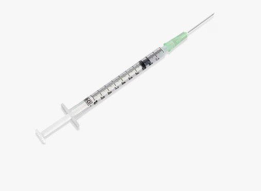 Tuberculin Syringe, 1mL 21G x 1", Detachable Needle, Slip Tip, Box (309624)