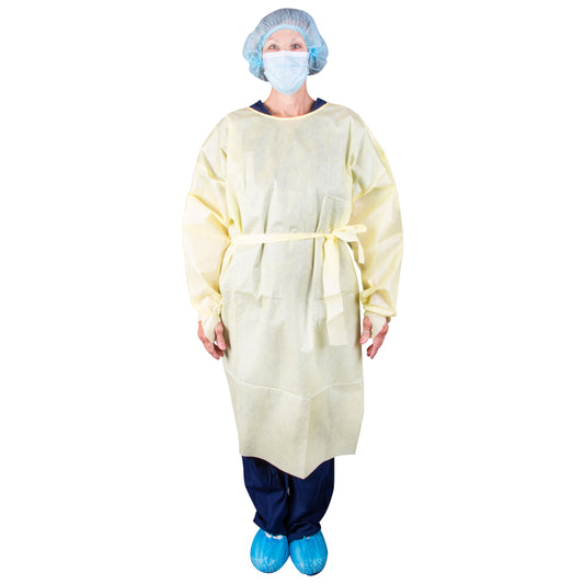 Level 2 Isolation Gown, Universal, Yellow