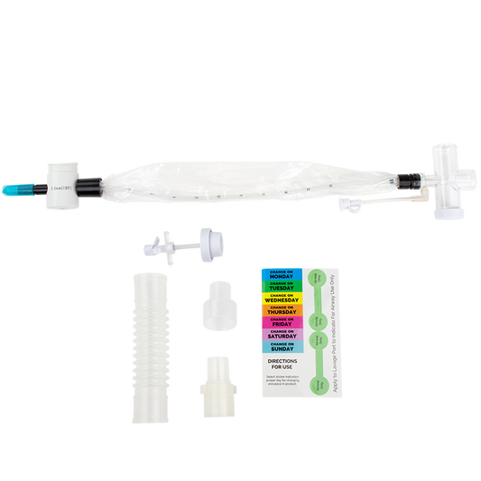 Closed Suction Tracheal Catheter w/ Double Swivel Elbow, 16 Fr, Case (31013)
