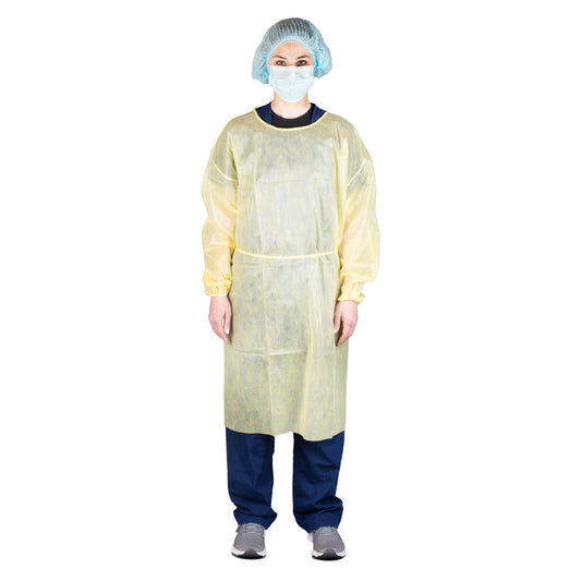 Multi-Layer Isolation Gown, Universal, Yellow