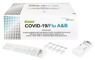 Lifesign Status, COVID-19/Flu A&B, EUA Authorized, Box of 25 (LFS 33225)