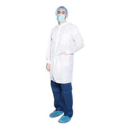 Lab Coat without Pockets Medium, White (341)