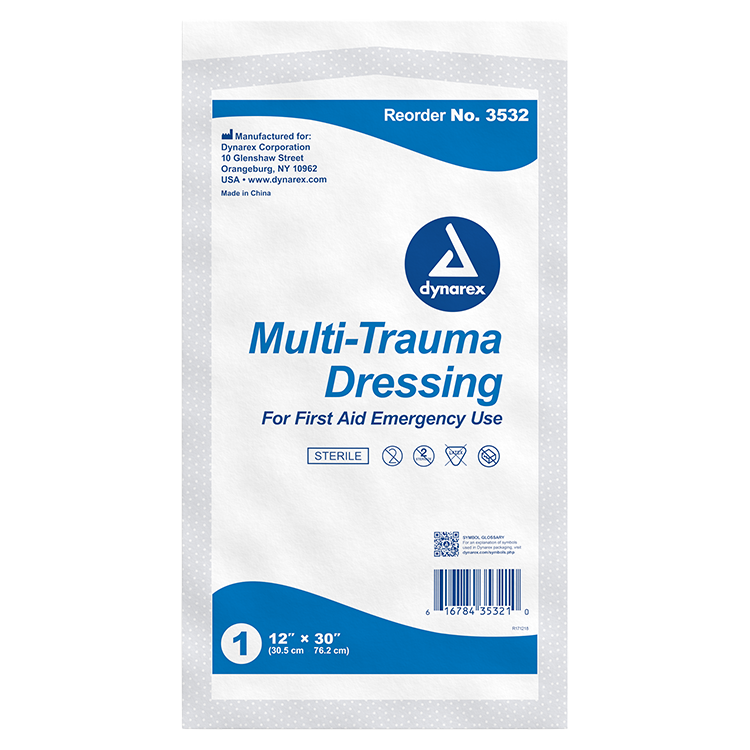 Multi-Trauma Dressing, Sterile, 12" x 30" (3532)