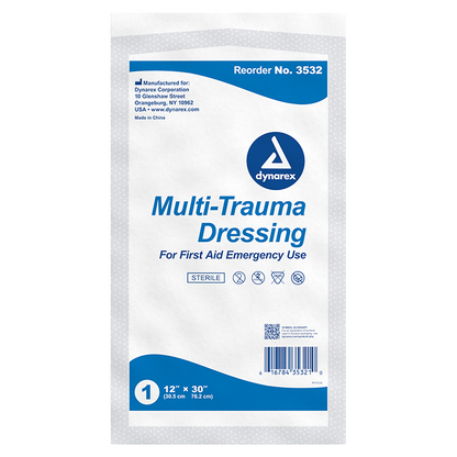 Multi-Trauma Dressing, Sterile, 12" x 30" (3532)