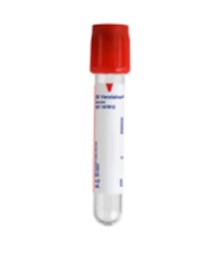 Vacutainer Plus, Plastic Tube, Hemogard Closure, 13mm x 75mm, 4.0mL, Red, Paper Label, Clot Activator, Silicone Coated (BEC 367812)