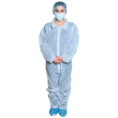 Disposable Coverall, Non-Sterile, Blue, XL (392XL)