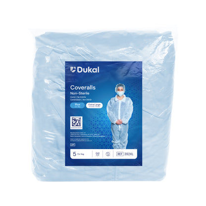 Disposable Coverall, Non-Sterile, Blue, XL (392XL)